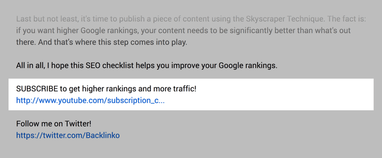 Subscribe CTA