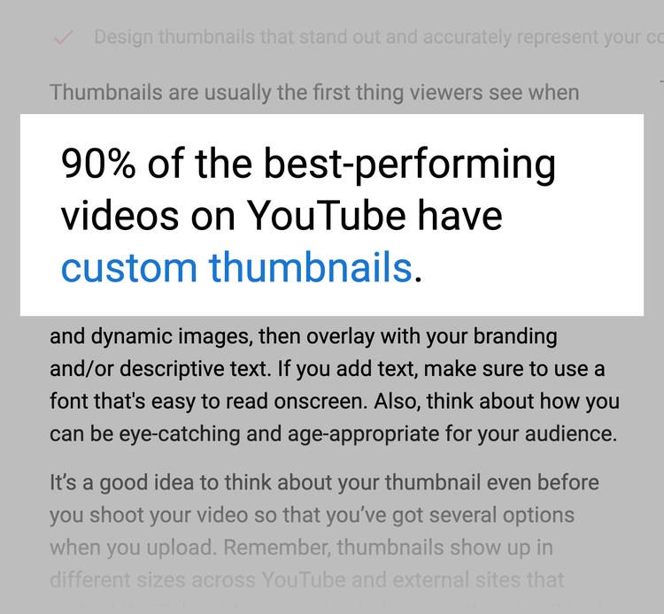 YouTube reports – 90 percent of best performing videos have custom thumbnails