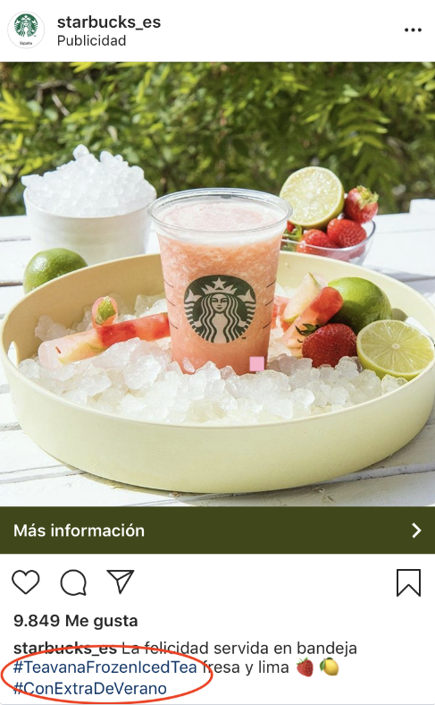 Instagram Ads - Anuncio Starbucks