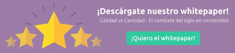Promoción de descarga de whitepaper con estrellas y botón verde