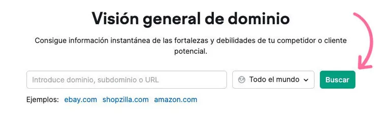 Formulario visión general dominio para comparar fortalezas competidor