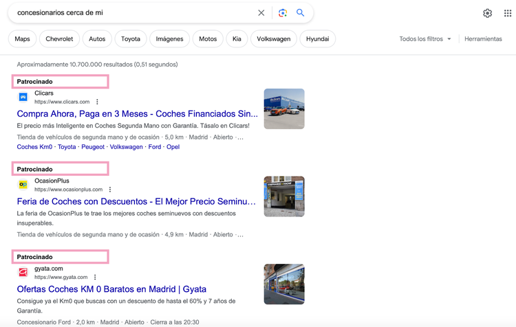 Concesionarios cerca de mi