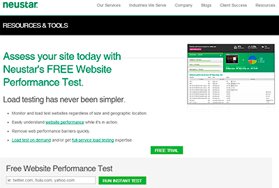 Neustar: Test de velocidad de carga web