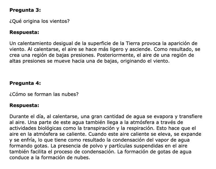 Palabras clave de preguntas - Respuestas a preguntas cortas patrón