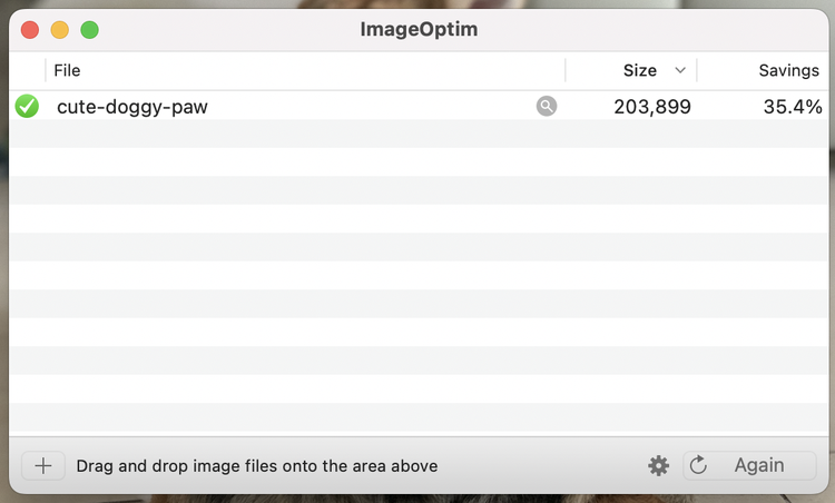 Herramienta ImageOptim