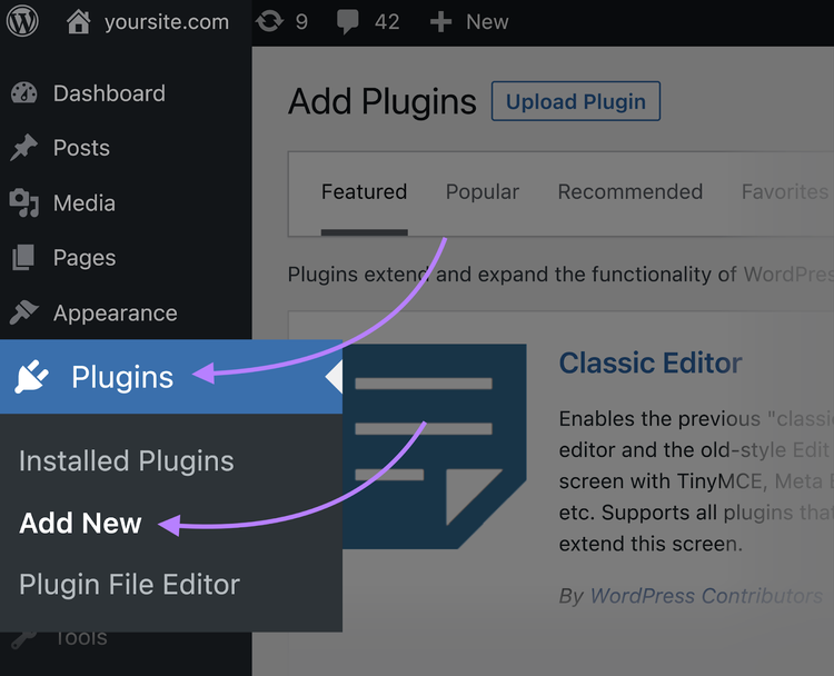 Plugins en WordPress.
