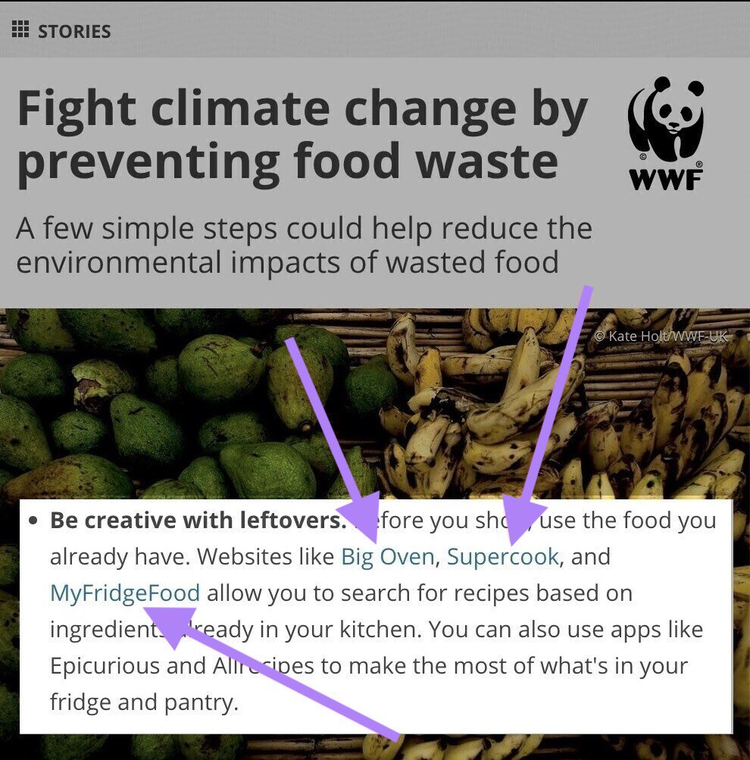Artículo WWF combatir cambio climático reduciendo desperdicios comida