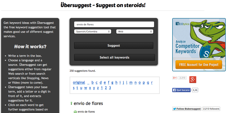 UberSuggest