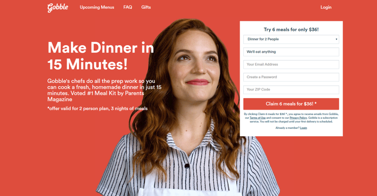 Anatomía de una landing page ideal - Gobble