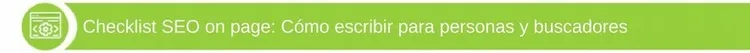 Checklist SEO on Page