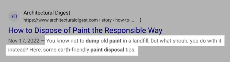 Una meta descripción destacada en las SERP