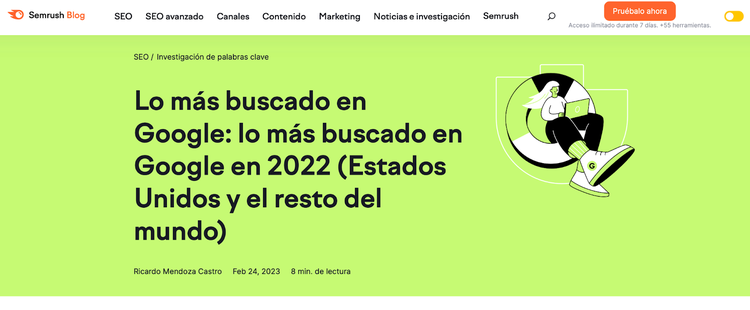 Artículo de Semrush