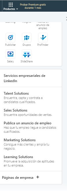 Páginas de empresas en LinkedIn - Creación paso 1