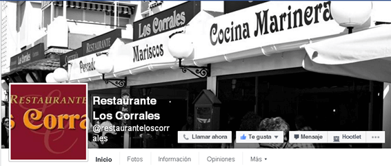 Redes Sociales para restaurantes - CTA ok y foto de perfil incorrecta Facebook