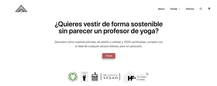 Página de venta - Ejemplo de Título