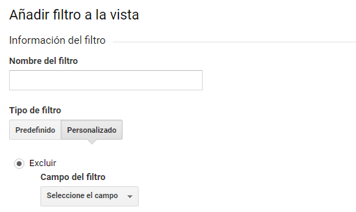 Bots generadores de tráfico web - Filtros personalizados