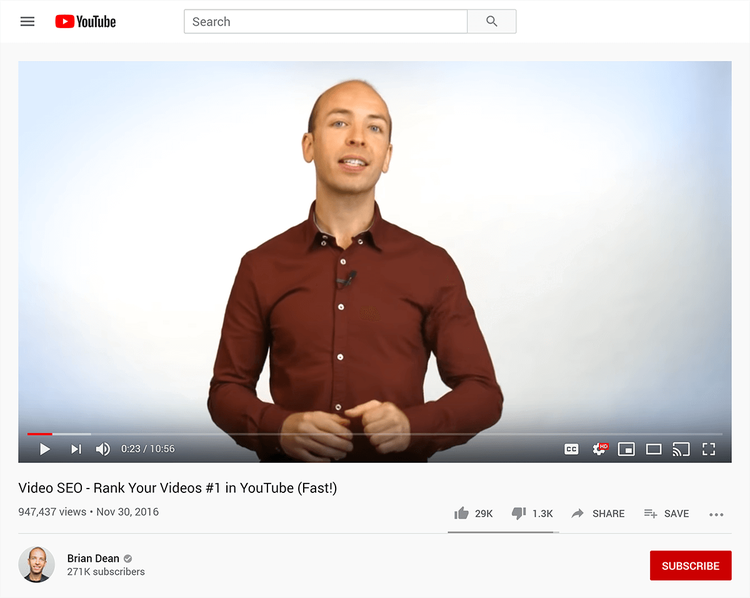 YouTube in black, white and red