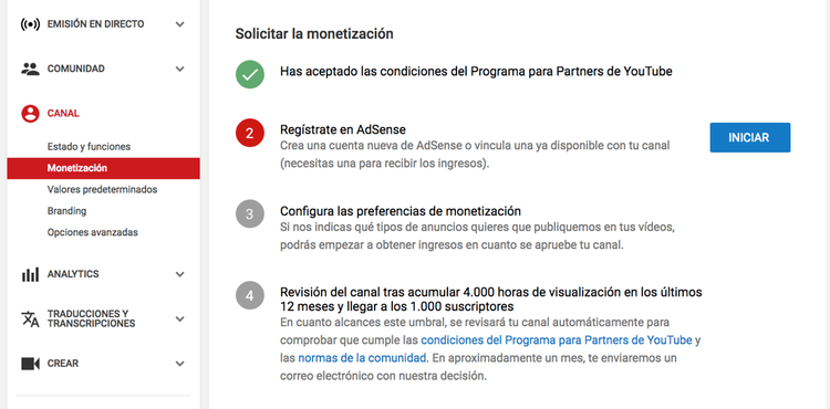 Qué es Google Adsense - Monetización activada