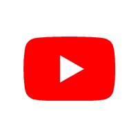 Logo de YouTube: botón de reproducción rojo sobre fondo blanco