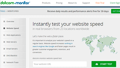 Dotcom: test de velocidad de carga web