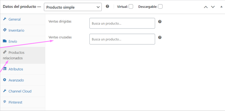 Venta cruzada en Woocommerce