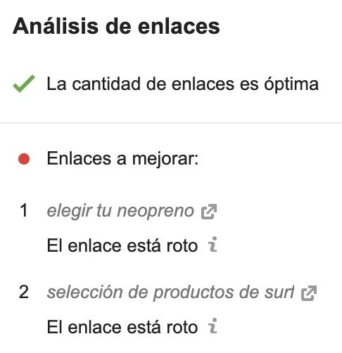 Análisis título Writing Assistant feedback