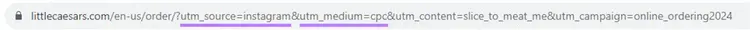 Una URL de un anuncio social de pago anterior