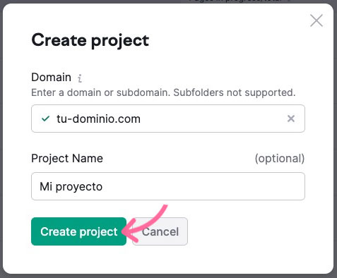 Configuración de auditoría del sitio mostrando alcance de rastreo y límite de páginas
