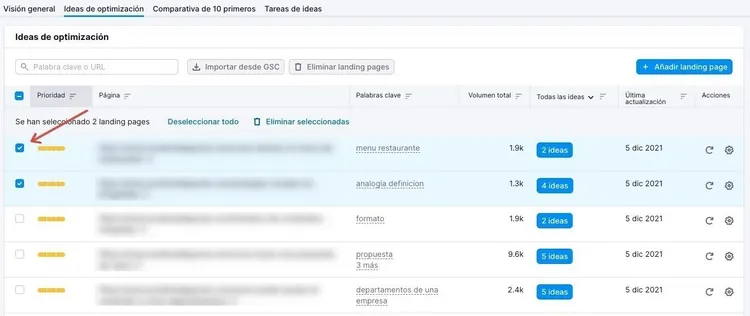 Ideas de optimización