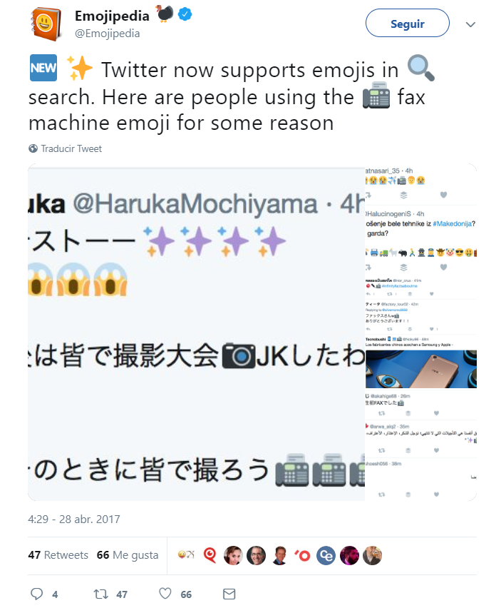 Cómo utilizar emojis - Twitter