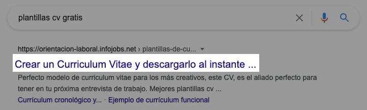 Etiqueta título muy larga (cortada) en resultados búsqueda