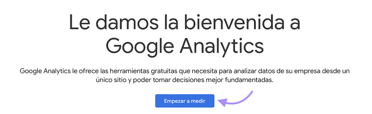 Inicio de sesión de Google Analytics