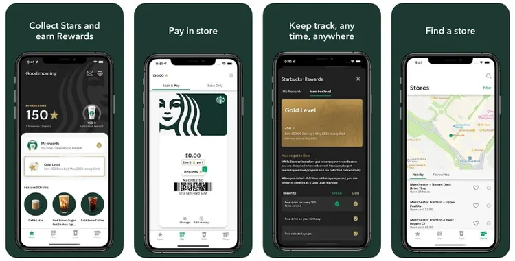 Aplicaciones Starbucks