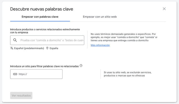 Descubre nuevas palabras clave con GSC