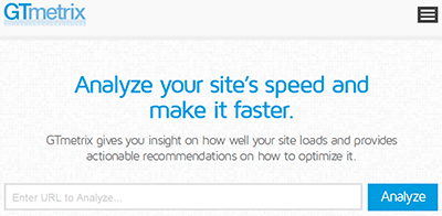 GtMetrix: test de velocidad de carga web