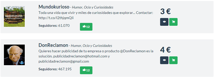 Engagement de influencers de pago