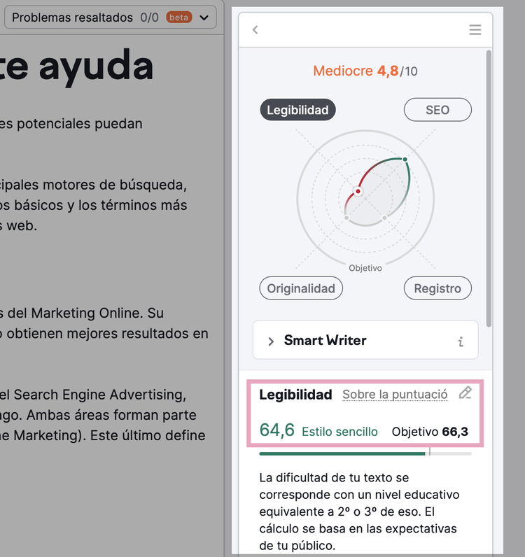 Perfecciona tu contenido con Semrush