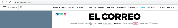 Enlaces internos periódico por ubicación