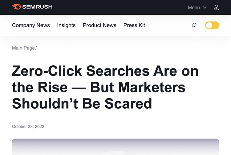 Las búsquedas sin clic aumentan, pero los profesionales del marketing no deben asustarse