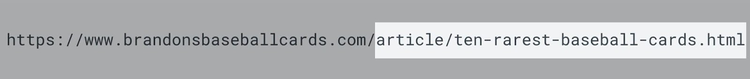 Aspecto de una URL optimizada
