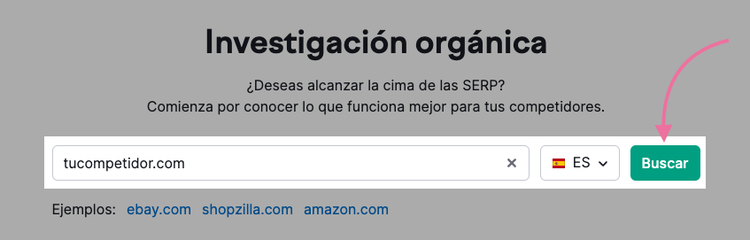 Página de inicio de Investigación orgánica