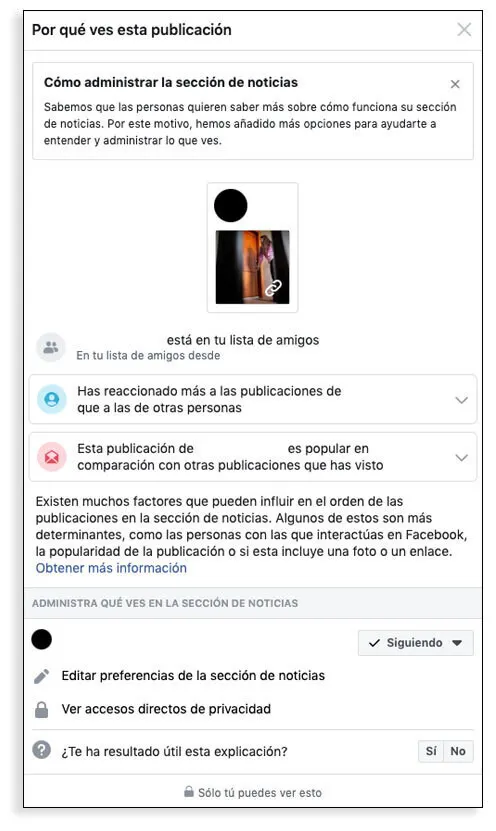 Usuarios de redes sociales - Facebook cambios