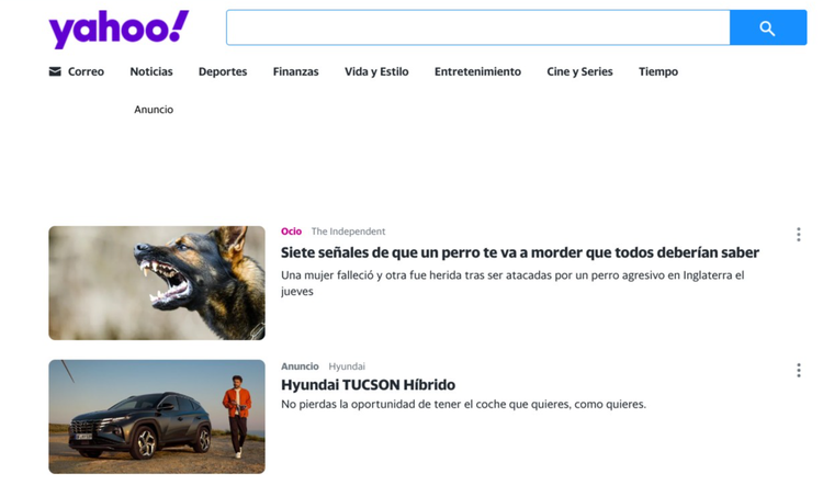 Ecosia: página principal con información sobre plantación de árboles diarios