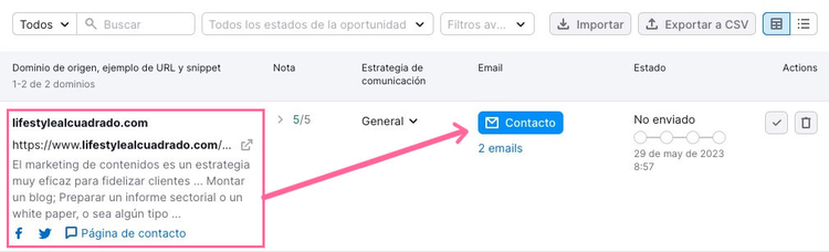 Contactar con un prospecto en Link Building