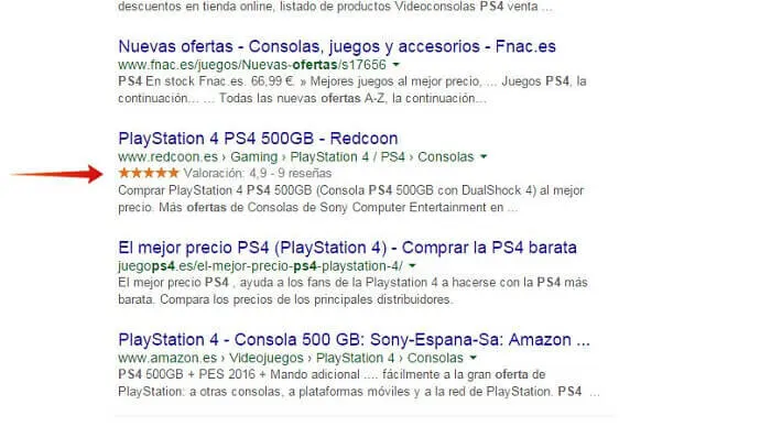 SEO para eCommerce Rich Snippets