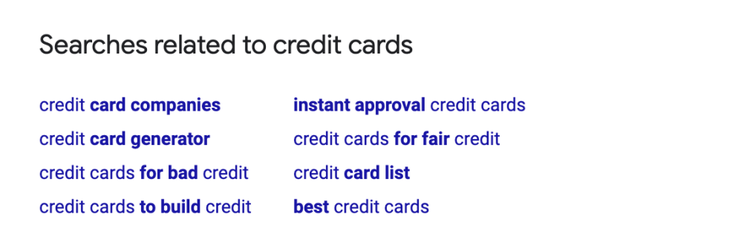 related searches