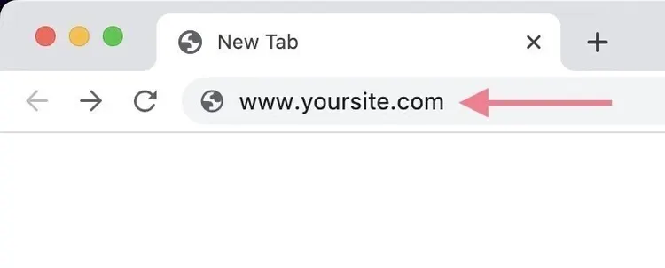 url de site dans un navigateur