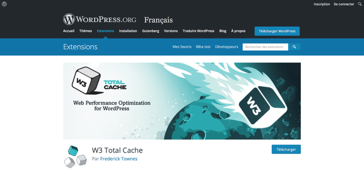 WordPress W3 Total Cache plugin optimisation performance
