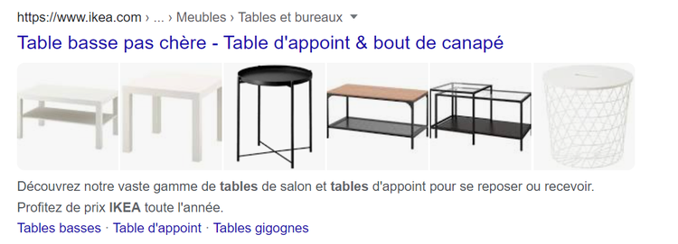 Title spécifique à une page Ikea