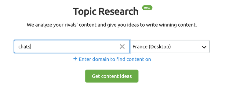 topic research